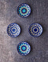 Blue Pottery Plate 4 (Set of 4)