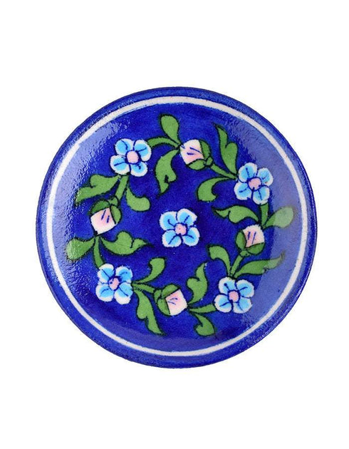 Blue Pottery Plate 4 (Set of 4)