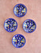 Blue Pottery Plate (Set of 4)