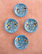 Blue Pottery Plate (Set of 4)