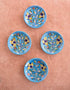 Blue Pottery Plate (Set of 4)