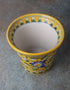 Round Yellow Base Floral Design 5 Planter
