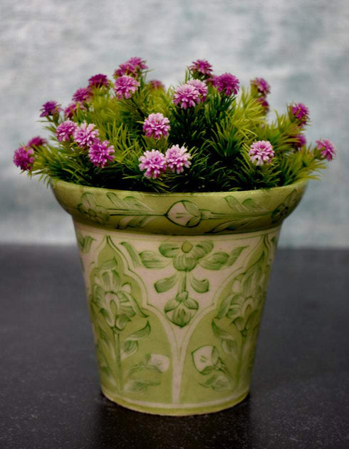 Blue Pottery Handmade Planter 5 Inches