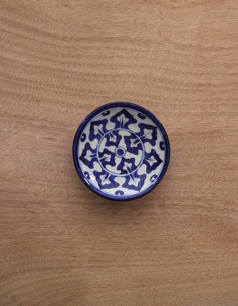 Blue & White Geometrical Design Plate 5 (Set of 4pcs.)