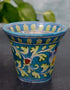 Blue Pottery Handmade Planter 4'' Inches