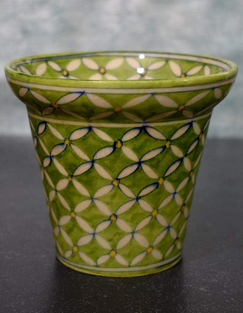 Blue Pottery Handmade Planter 5 Inches