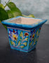 Blue Pottery Square Planter