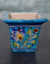 Blue Pottery Square Planter