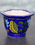 Blue Pottery Handmade Hexagonal Planter 3 Inches