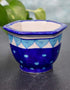 Blue Pottery Handmade Hexagonal Planter 3 Inches