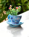 Blue Pottery cup & saucer Corner Planter