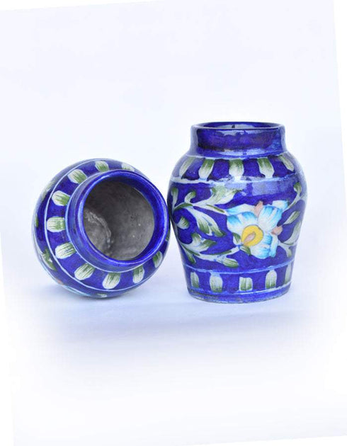 Blue Pottery Planter 4.52 Set of 2 pcs.
