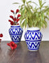 Blue Pottery Planter 4.52 Set of 2 pcs.