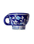 Blue Pottery cup & saucer Corner Planter