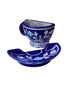 Blue Pottery cup & saucer Corner Planter