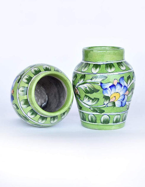 Blue Pottery Planter 4.52 Set of 2 pcs.