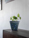 Blue Base Floral Design Planter 7
