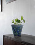 Blue Base Floral Design Planter 7