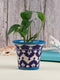 Blue Pottery Handmade Planter 4 Inches
