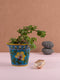 Blue Pottery Handmade Planter 4 Inches