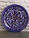 Blue Base With Yellow Flowers 10 Blue Pottery Plate