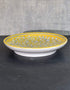 Jaipur Blue Pottery Hand painted Yellow Base With White floral Plate 10