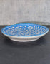 Jaipur Blue Pottery Hand painted Turquoise Base With White floral Plate