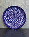 Jaipur Blue Pottery Hand painted Blue Base With White floral Plate 10