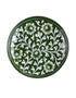 Jaipur Blue Pottery Hand painted Green Base With White & Green floral Plate 10
