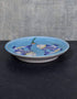 Jaipur Blue Pottery Hand painted Turquoise Base With Blue Fishes Plate 10