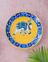 Blue Pottery Hand Painted Plate