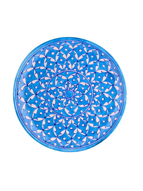 Blue Pottery Hand Painted Plate