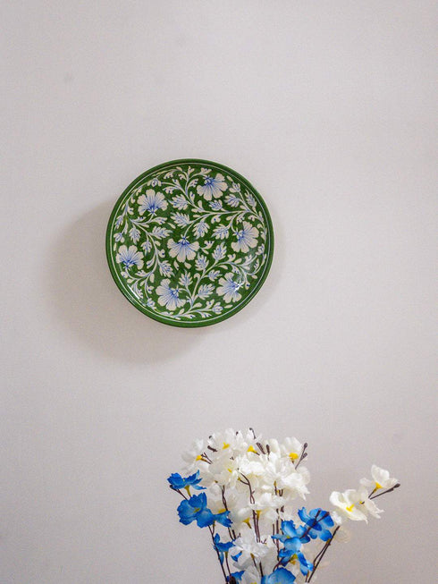 Blue Pottery Hand Painted Plate
