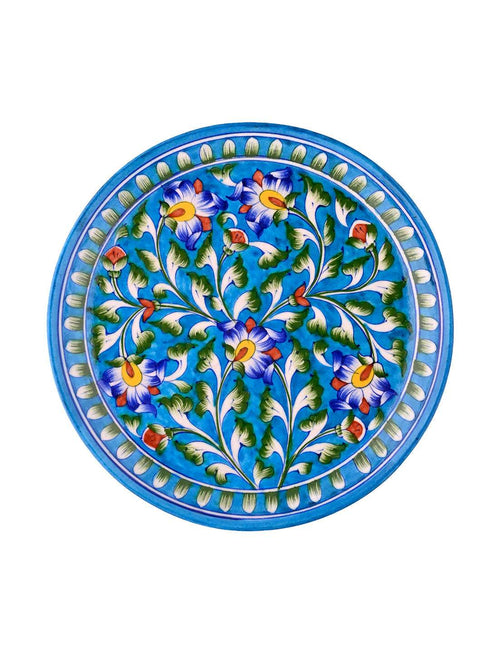 Blue Pottery Hand Painted Plate