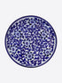 Blue Pottery Decorative Wall plate Floral Design