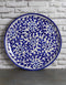 Handmade White Base Blue Design Blue Pottery Plate