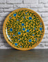 Decorative Yellow Base Blue Pottery Plate 12