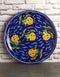 Blue Pottery Fish Design Wall Hanging Plate 12 Inch