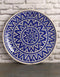 Blue and White Zig Zag Design Blue Pottery Plate 12