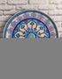 Decorative Handmade Youthful Design Blue Pottery Plate 12