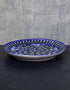 Jaipur Blue Pottery Handcrafted Blue Base With Turquoise Florals Plate 12