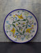 Jaipur Blue Pottery Handcrafted Plate In White Base With Yellow Bird 12