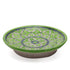 Geometric Flower Lime Green Pottery Plate 6
