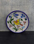 Blue Pottery Hand-Made Plate 6 Bird Design