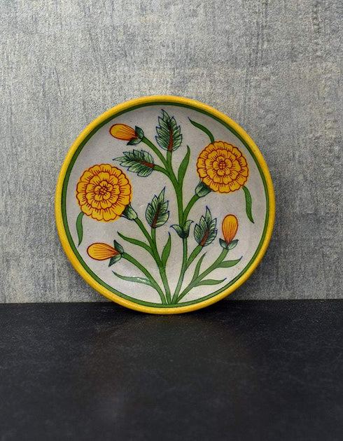 Blue Pottery Hand-Made Plate 6 MarieGold Design