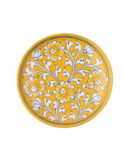 Blue Pottery Hand-Made Plate 6 Set Of 2 pcs.