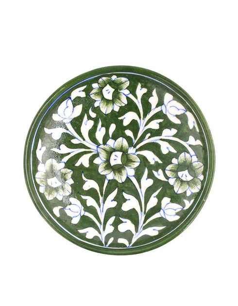 Blue Pottery Hand-Made Plate 6 Set Of 2 pcs.