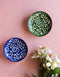 Blue Pottery Hand-Made Plate 6 Set Of 2 pcs.