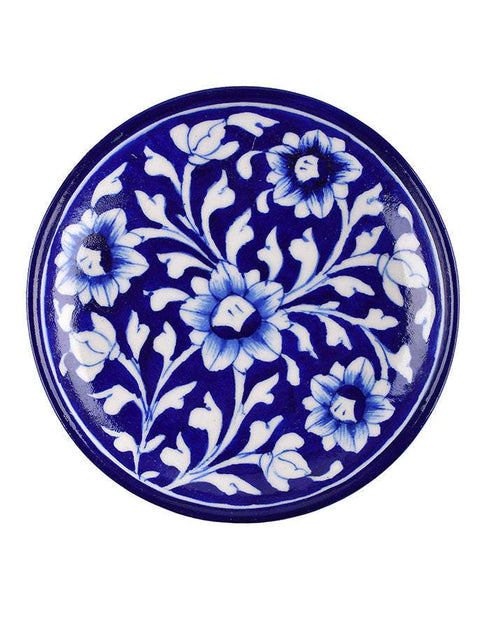 Blue Pottery Hand-Made Plate