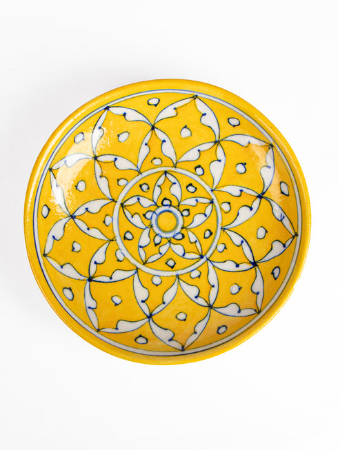 Blue Pottery Hand-Made Wall Plate